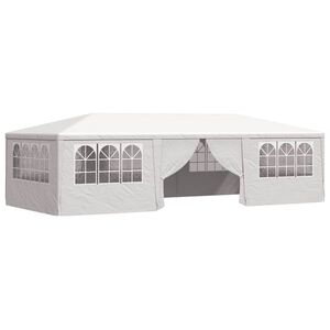 vidaXL Profesion&aacute;ln&iacute; party stan s bočnicemi 4 x 9 m b&iacute;l&yacute; 90 g/m&sup2;