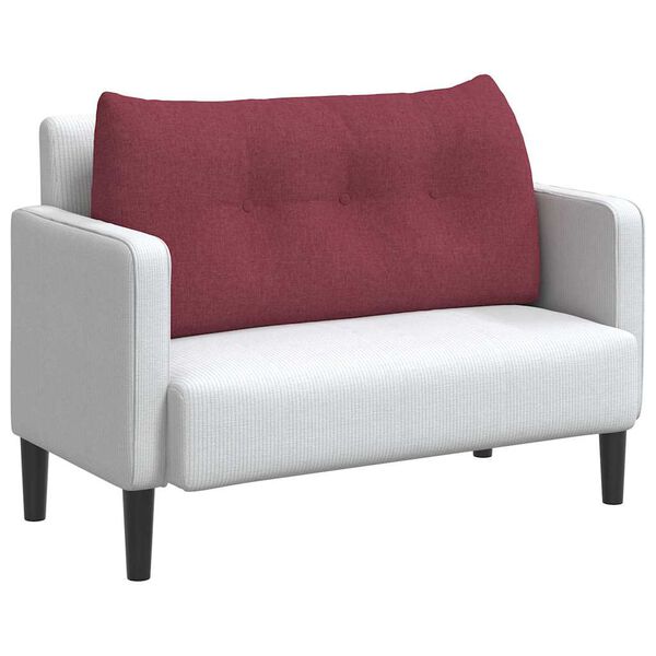 vidaXL Pol&scaron;t&aacute;ř na z&aacute;da V&iacute;no Červen&eacute; 100 x 24 x 50 cm textil