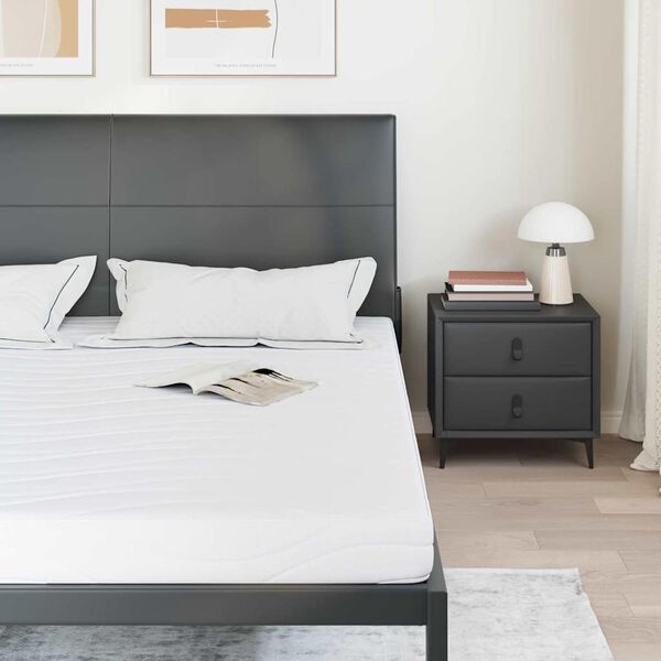 vidaXL Matrace B&iacute;l&aacute; 180 x 200 cm Žak&aacute;rov&aacute; tkanina