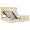 vidaXL Postel s &uacute;ložn&yacute;m prostorem Kr&eacute;mov&aacute; 180 x 200 cm Uměl&aacute; kůže