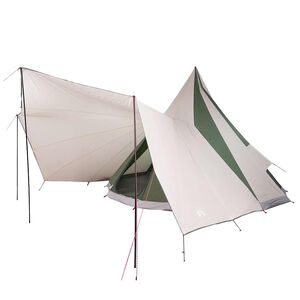 vidaXL Tipi stan se střechou Zelen&aacute; 510 x 690 x 330 cm taft
