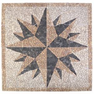 vidaXL Mozaikov&eacute; dlaždice s v&iacute;tr patternem V&iacute;cebarevn&yacute; 120 x 120 cm