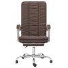 vidaXL Polohovac&iacute; kancel&aacute;řsk&aacute; židle hněd&aacute; uměl&aacute; kůže