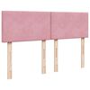 vidaXL Box spring postel s matrac&iacute; tmavě růžov&aacute; 140 x 200 cm samet