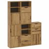 vidaXL Bočn&iacute; skř&iacute;ňky 5 ks "ODDA" 40x24x79 cm Borovicov&yacute; masiv