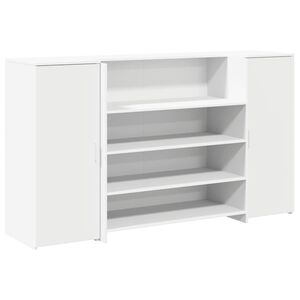 vidaXL Recepčn&iacute; stůl b&iacute;l&yacute; 180 x 50 x 103,5 cm, z uměl&eacute;ho dřeva