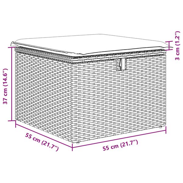 vidaXL Sada zahradn&iacute;ch pohovek s pol&scaron;t&aacute;řem s &uacute;loži&scaron;těm Čern&aacute; polyratan