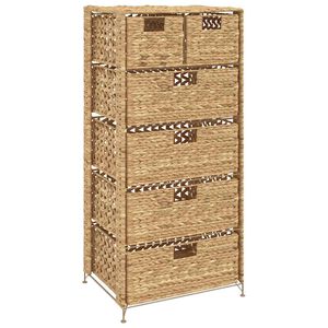 vidaXL Komoda se 6 ko&scaron;&iacute;ky 47 x 37 x 100 cm vodn&iacute; hyacint