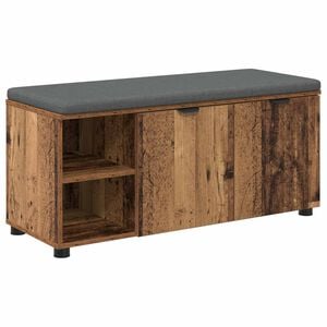 vidaXL Chodbičkov&aacute; lavice s pol&scaron;t&aacute;řem Star&eacute; dřevo 100 x 38 x 46 cm