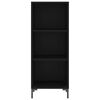 vidaXL Skříň highboard černá 34,5 x 34 x 180 cm kompozitní dřevo