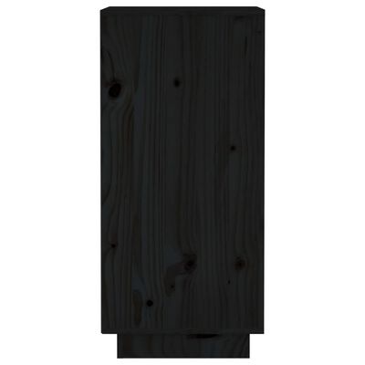 vidaXL Příborníky 2 ks černé 31,5 x 34 x 75 cm masivní borové dřevo