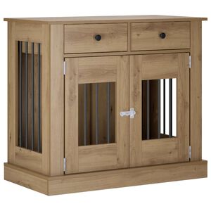 vidaXL N&aacute;bytek pro ps&iacute; kotec Dub artisan 90 x 47,5 x 80 cm