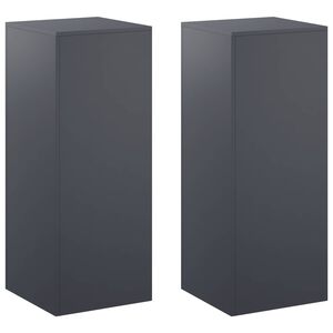 vidaXL Stojan na rostliny 2 pcs Antracitov&aacute; 40 x 40 x 100 cm