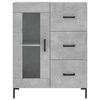 vidaXL Skř&iacute;ň highboard betonově &scaron;ed&aacute; 69,5x34x180 cm kompozitn&iacute; dřevo