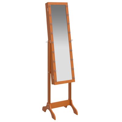 vidaXL Volně stojící zrcadlo s LED 34 x 37 x 146 cm
