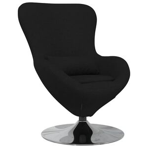 vidaXL Vaj&iacute;čkov&eacute; křeslo Čern&aacute; 63 x 73 x 90 cm textil