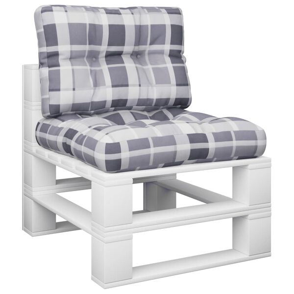 vidaXL Podu&scaron;ky na palety 2 ks &scaron;ed&eacute; k&aacute;rovan&eacute; textil