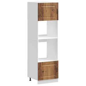 vidaXL Skř&iacute;ňky na troubu 2 ks "Kalmar" Star&eacute; dřevo Konstrukce dřeva