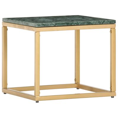vidaXL Konferenční stolek zelený 40x40x35cm pravý kámen mramorový vzor
