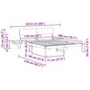vidaXL R&aacute;m postele s čelo B&iacute;l&aacute; 150 x 200 cm Masivn&iacute; borov&eacute; dřevo