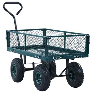 vidaXL Zahradn&iacute; ručn&iacute; voz&iacute;k zelen&yacute; 250 kg