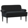vidaXL Pohovka s knofl&iacute;kov&yacute;m pro&scaron;&iacute;v&aacute;n&iacute;m Čern&aacute; 120 x 66 x 78 cm Samet