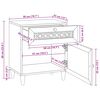 vidaXL Nočn&iacute; skř&iacute;ňka B&eacute;žov&aacute; 50 x 33 x 60 cm Masivn&iacute; ak&aacute;ciov&eacute; dřevo