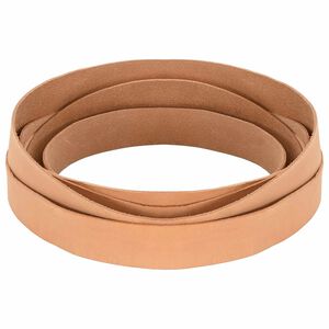 vidaXL Kožen&yacute; p&aacute;sek Světle hněd&aacute; 200 x 4 cm Kůže
