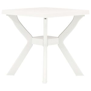 vidaXL Bistro stolek b&iacute;l&yacute; 70 x 70 x 72 cm plast
