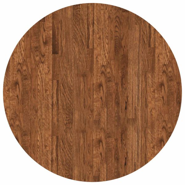 vidaXL Deska stolu Světle hněd&aacute; &Oslash; 80 x 2,5 cm Masivn&iacute; dubov&eacute; dřevo