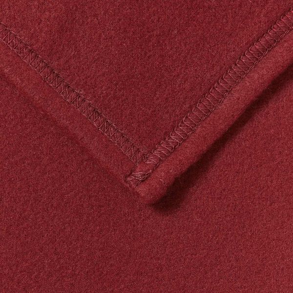 vidaXL Plažov&aacute; deka Bordeaux červen&aacute; 170 x 130 cm Fleece