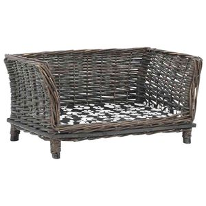 vidaXL Pel&iacute;&scaron;ek pro psy s podu&scaron;kou &scaron;ed&yacute; 50 x 33 x 30 cm př&iacute;rodn&iacute; vrba
