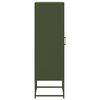 vidaXL Skříň highboard olivově zelená 36 x 39 x 123 cm ocel
