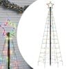 vidaXL LED v&aacute;nočn&iacute; stromek s hroty 220 barevn&yacute;ch LED 180 cm