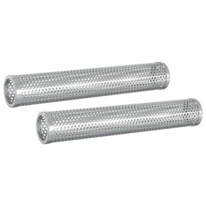 vidaxl U kouřen&iacute; trubka 2 ks &Oslash; 5 x 30 cm Nerezov&aacute; ocel 304 Stř&iacute;brn&aacute;