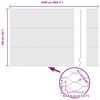 vidaXL Hexagonální oplocení Šedá 1,6 x 25 m PVC