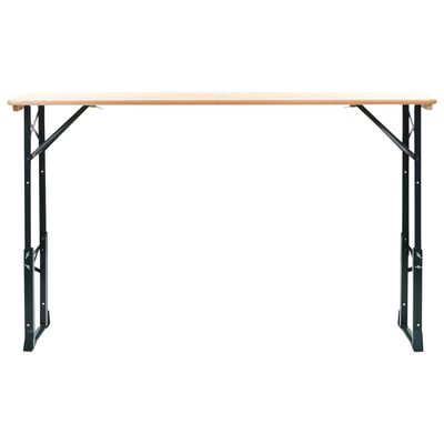 vidaXL Skládací pivní stůl 169 x 50 x 75/105 cm borové dřevo