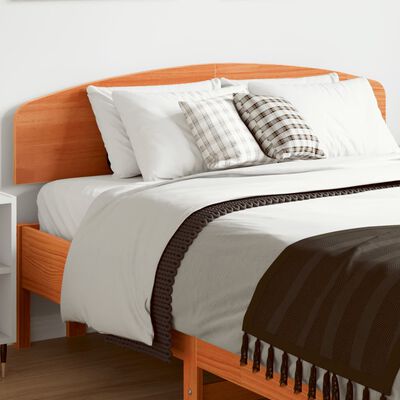vidaXL Čelo postele voskově hnědé 135 cm masivní borové dřevo