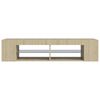 vidaXL TV skříňka s LED osvětlením dub sonoma 135 x 39 x 30 cm