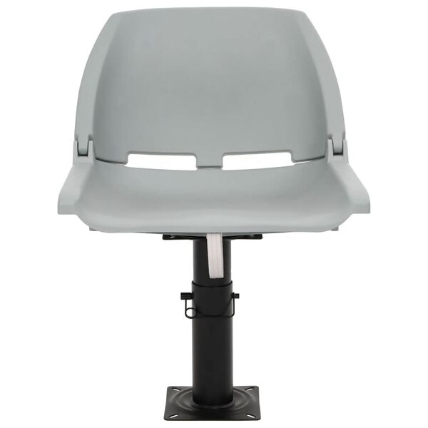 vidaXL 4d&iacute;ln&yacute; set skl&aacute;dac&iacute;ho sedadla bez pol&scaron;t&aacute;ře &scaron;ed&yacute; 48 x 51 x 41 cm