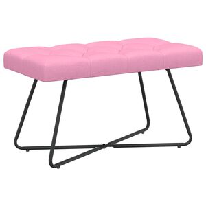 vidaXL Lavice s knofl&iacute;kov&yacute;m pro&scaron;&iacute;v&aacute;n&iacute;m Růžov&aacute; 80 x 40 x 46 cm Textil