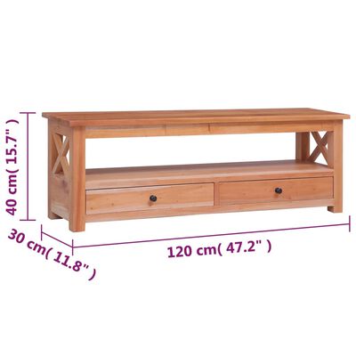 vidaXL TV stolek 120 x 30 x 40 cm masivní mahagonové dřevo