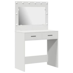 vidaXL Kosmetick&yacute; stůl B&iacute;l&aacute; 78,5 x 41 x 135 cm kompozitn&iacute; dřevo