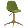 vidaXL Otočn&eacute; j&iacute;deln&iacute; židle 4 ks světle zelen&eacute; samet