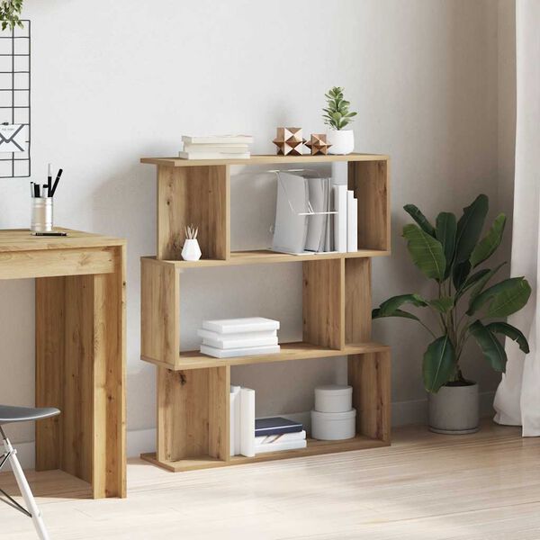 vidaXL Knihovna dub artisan 80x24x96 cm kompozitn&iacute; dřevo