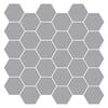 vidaXL Hexagon&aacute;ln&iacute; dlaždice 50 pcs &Scaron;ed&aacute; 30 x 30 cm Polyuretan a PET