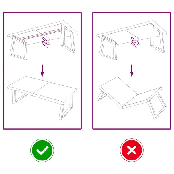 vidaXL Stoln&iacute; deska světle hněd&aacute; 120x50x(2-6)cm o&scaron;etřen&yacute; masivn&iacute; dub