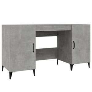 vidaXL Psac&iacute; stůl betonově &scaron;ed&yacute; 140 x 50 x 75 cm kompozitn&iacute; dřevo