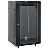 vidaXL 18U S&iacute;ťov&aacute; rozvodn&aacute; skř&iacute;ň otočn&eacute; nožičky 19" IP20 60x60x100 cm