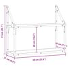 vidaXL Nástěnná polička dub artisan 60 x 21 x 51 cm kompozitní dřevo